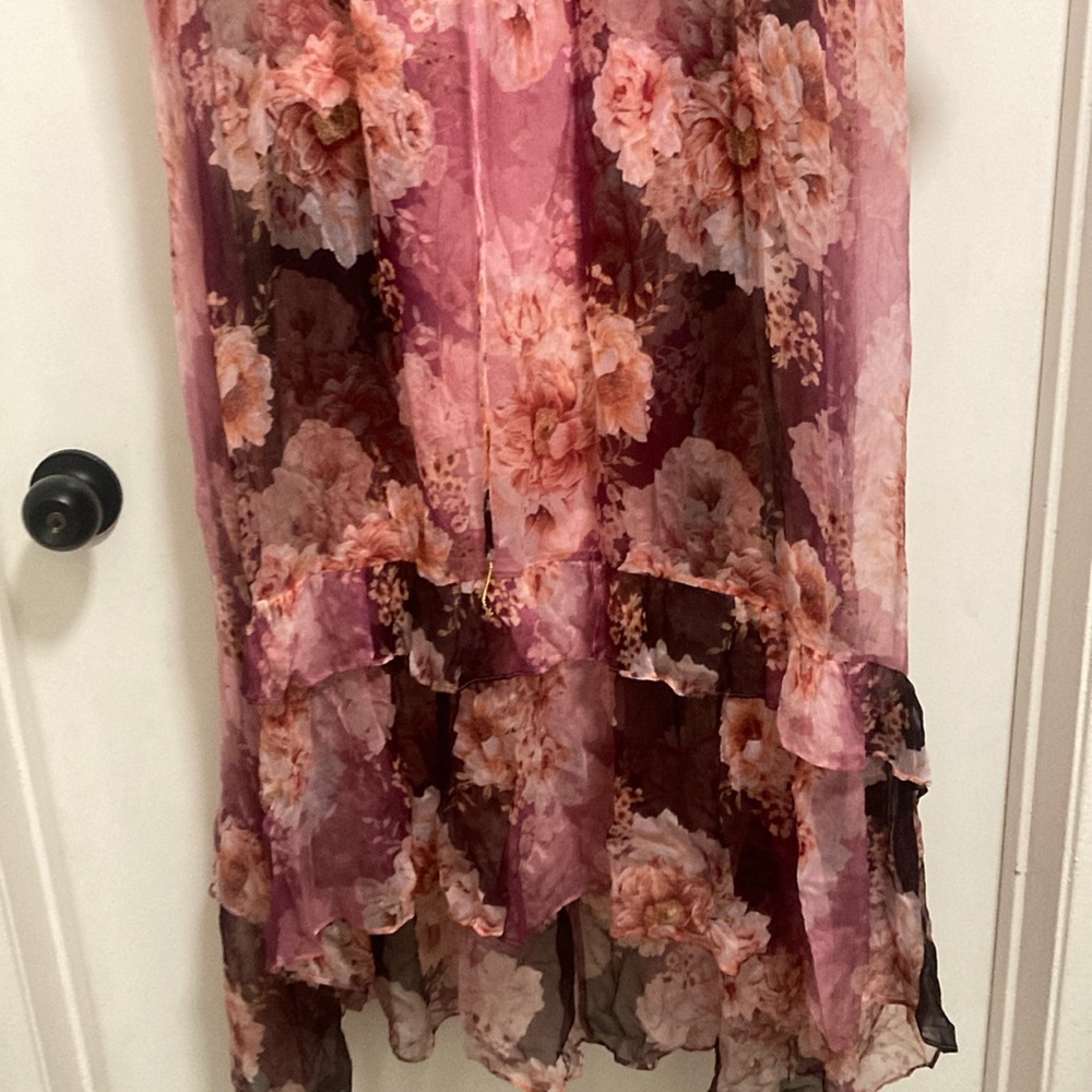 Johnny Was Pink Floral Long Sleeve Maxi Dress - Picture 5 of 11